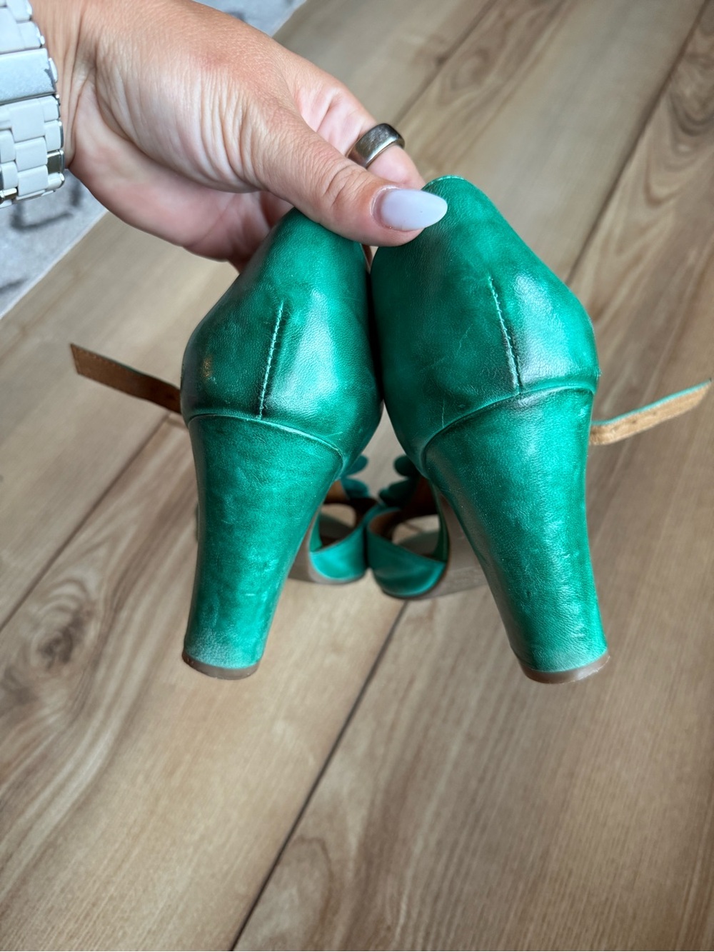 Miz Mooz green Sailor Heels - Picture 8 of 10